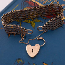 Gate-Link Bracelet with Heart Padlock
