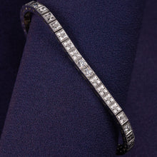 Diamond & Orange Blossom Line Bracelet c1950