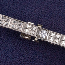 Diamond & Orange Blossom Line Bracelet c1950