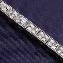 Diamond & Orange Blossom Line Bracelet c1950