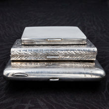 Silver Hand-Chased Cigarette Case c1930