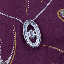 Midcentury .90 Carat Diamond Pendant