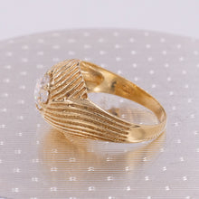 Flush-Set Colorless Diamond Swirl Ring