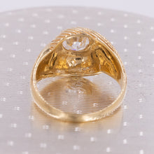 Flush-Set Colorless Diamond Swirl Ring