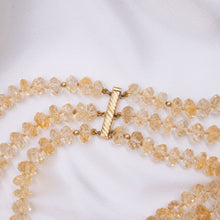 Faceted Citrine Necklace c1970