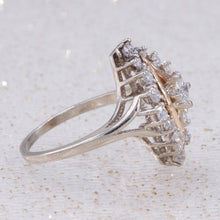 Diamond Rhombus Cocktail Ring c1950