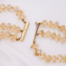 Faceted Citrine Necklace c1970