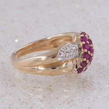 Ruby & Diamond Pavé Twist Ring c1980