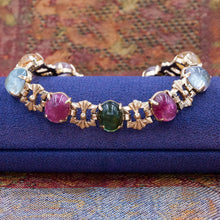 Multicolor Tourmaline Bracelet c. 1950s