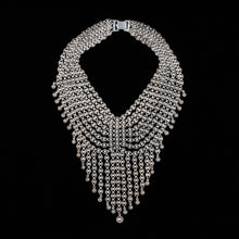 Rare Jeray Rice Reiner Silver Bib Necklace c1948