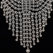 Rare Jeray Rice Reiner Silver Bib Necklace c1948
