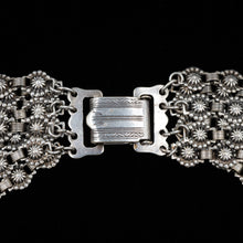 Rare Jeray Rice Reiner Silver Bib Necklace c1948