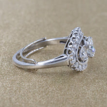 Transitional Diamond Custom Ring with Halo