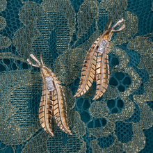 Diamond Plume Earrings c1950