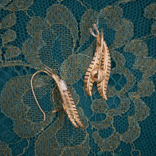 Diamond Plume Earrings c1950