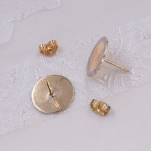 Antique Engine-Turned Disk Earrings