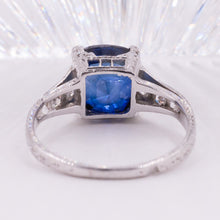 Art Deco Fine Sapphire Solitaire