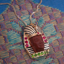 Egyptian Revival Lava Pendant c1880