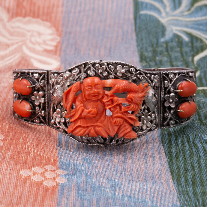 Chinese Export Coral Bracelet