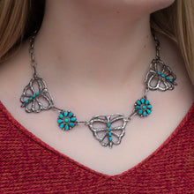 Old Pawn Turquoise Butterfly Necklace