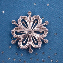 Antique Diamond Flower Pendant Brooch