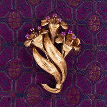 Tiffany & Co. Trumpet Flower Brooch c1950