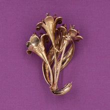 Tiffany & Co. Trumpet Flower Brooch c1950