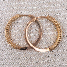 Granulated Portuguese Hoop Earrings