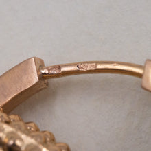 Granulated Portuguese Hoop Earrings