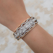 Edwardian Style Diamond Hinged Bangle