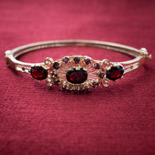 Victorian Revival Garnet Bangle