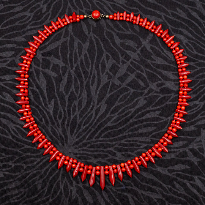 Antique Sardinian Coral Necklace