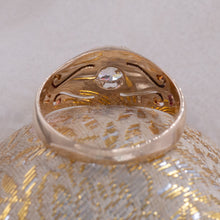 Antique Belcher Diamond Ring with Scrolls