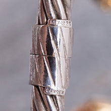 Sterling & 14k Hinged Cable Bracelet