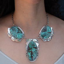 Herbert Tsosie Spiderweb Turquoise Necklace