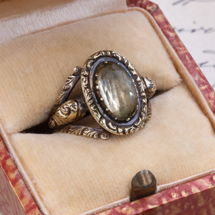 Georgian Foiled Citrine Ring