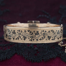 Taille d'Epargne Hinged Bangle c1860