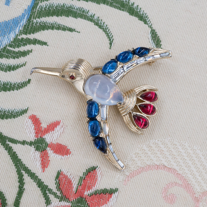 Alfred Philippe for Trifari 'Jelly Belly' Bird Brooch