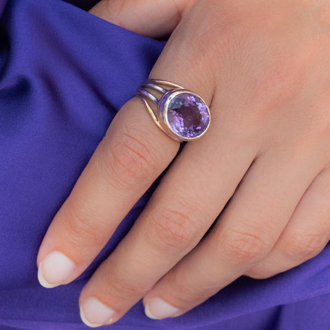 Vintage Amethyst Cocktail Ring