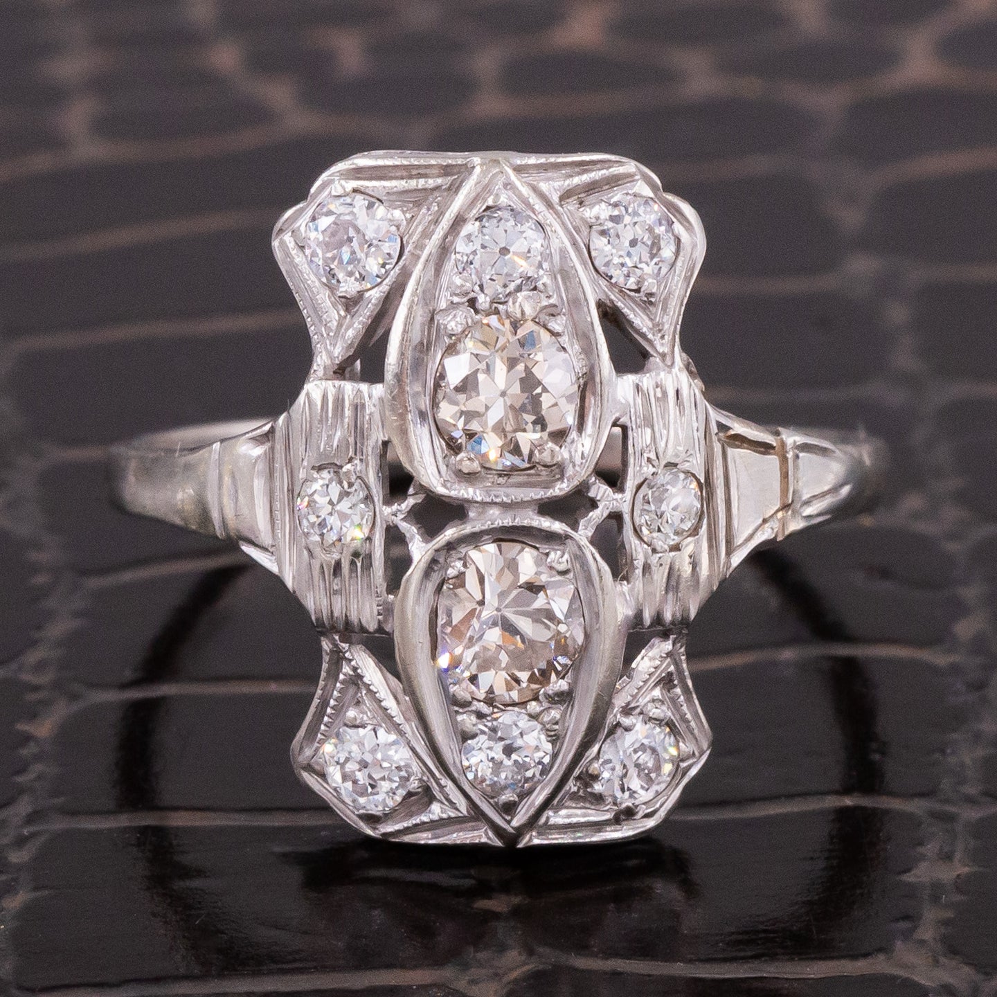 Art Deco Diamond Dinner Ring c1920