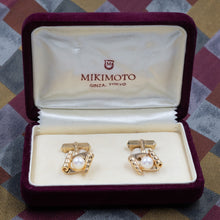 Mikimoto Pearl Cufflinks c1960