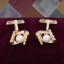 Mikimoto Pearl Cufflinks c1960