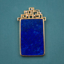 18 Karat Lapis Lazuli & Diamond Pendant