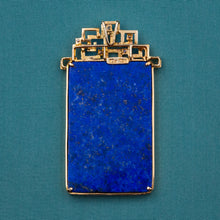 18 Karat Lapis Lazuli & Diamond Pendant