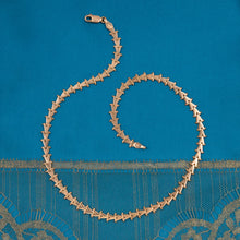 Gold Chevron Collar Necklace