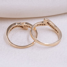Pair of Diamond Band Ring Guards c1980