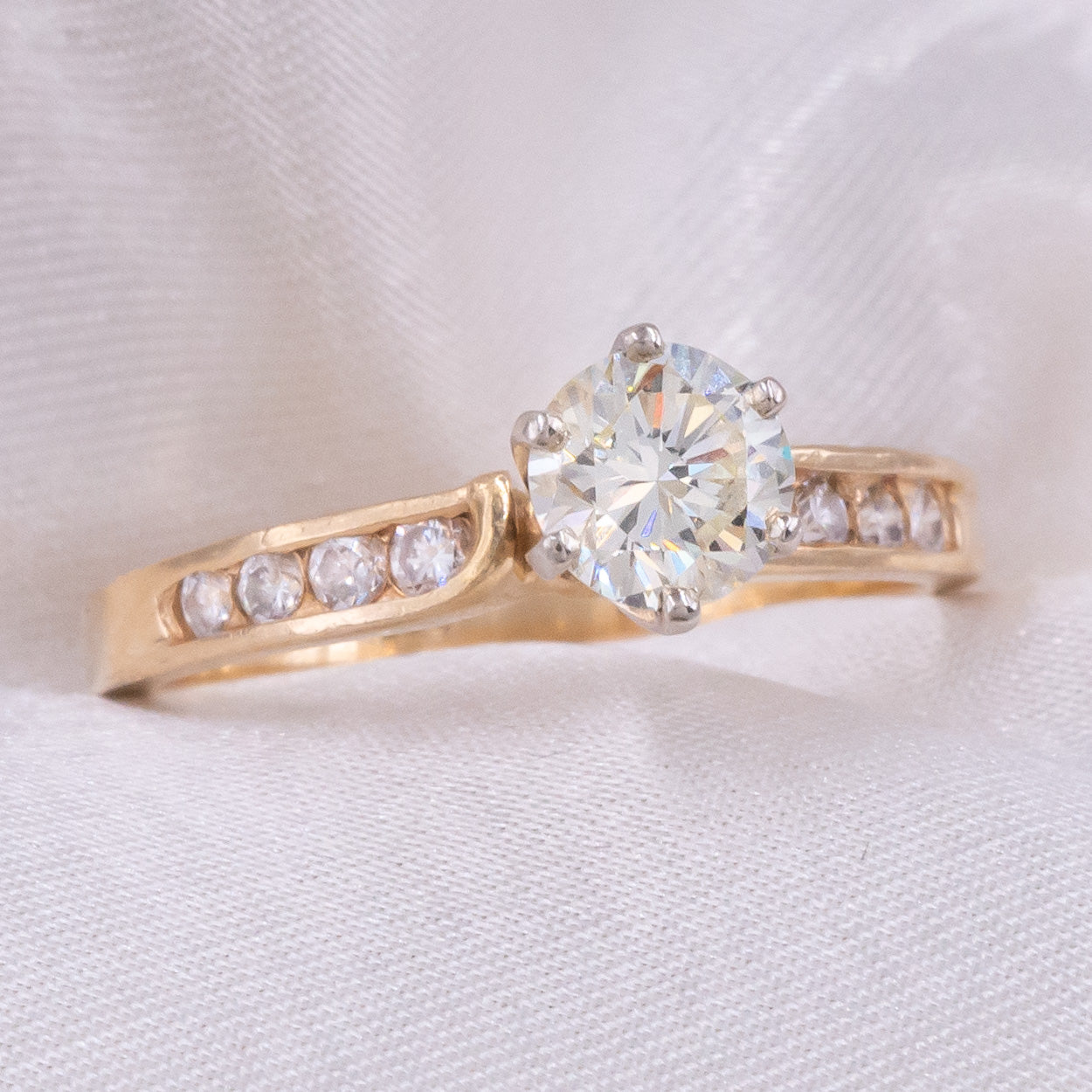 Light Yellow Diamond Ring c1980