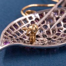 Kanaris Multicolored Sapphire Butterfly Brooch