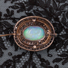 Fine Opal and Diamond Brooch c1880