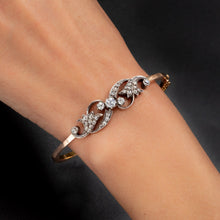 Art Nouveau Diamond Bangle